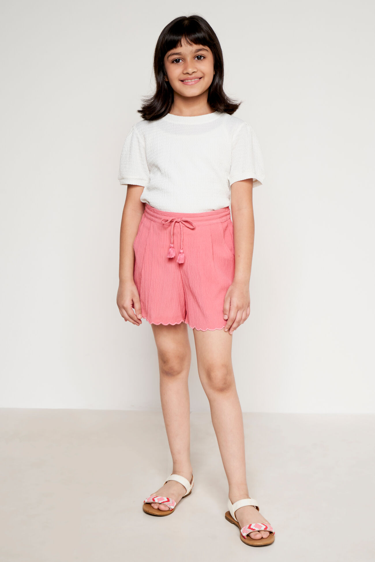 Pink Solid  Shorts, Pink, image 2